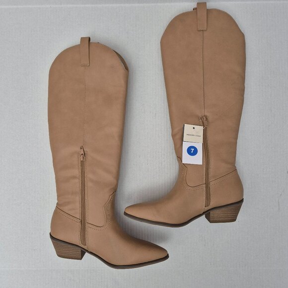 Women's Universal Threads Western Sommer Boot Light Brown Size 7 - NWoB - Picture 5 of 15